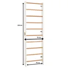 Rinagym, drewniana drabinka gimnastyczna, Kombi 1, biały