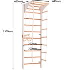 Rinagym, drewniana drabinka gimnastyczna, Kombi 2, biały