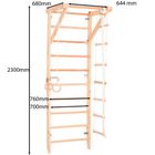 Rinagym, drewniana drabinka gimnastyczna, naturalny