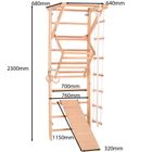 Rinagym, drewniana drabinka gimnastyczna, Sport 3, naturalny