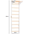 Rinagym, drewniana drabinka gimnastyczna, SPR C Pure, biały