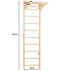 Rinagym, drewniana drabinka gimnastyczna, SPR C Pure, naturalny