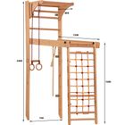 Rinagym, drewniana drabinka gimnastyczna, Transformer, naturalny
