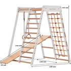 Rinagym, drewniana rama gimnastyczna, Classic, biały