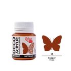 Rosa, farba akrylowa, metaliczna copper 55, 20 ml