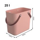 Rotho, Multibag Albula Style, torba na psa, różowa, 25l