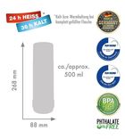 Rotpunkt, termos szklany, 0,5 l, czarno-niebieski