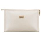 Rovicky, kosmetyczka, skóra ekologiczna, 1-komorowa, beżowa