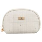 Rovicky, kosmetyczka, tkanina syntetyczna, cekinowa, beżowa