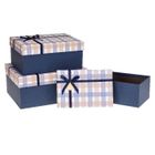 Rozette, pudełka ozdobne na prezenty, kratka, 3 szt.