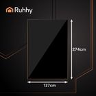 Ruhhy, obrus foliowy dekoracyjny, czarny