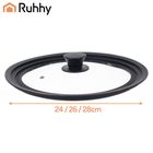 Ruhhy, pokrywka silikonowa, 3w1, 24/26/28 cm, 25560