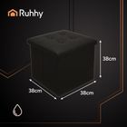 Ruhhy, pufa składana, czarna