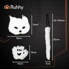 Ruhhy, strój kota, biały, 4 elementy