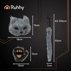 Ruhhy, strój kota, szary, 4 elementy