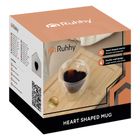 Ruhhy, szklanka termiczna, serce, 240 ml, 26906