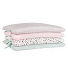 Samiboo, bambusowa płaska poduszka dla niemowlaka, 25-35 cm, confetti szare
