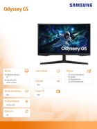 Samsung, monitor gamingowy, 27", LS27CG552EUXEN