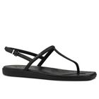 Sandały damskie, czarne, Crocs Miami Thong Flip