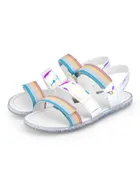 Sandały dziewczęce, białe, Bibi Shoes