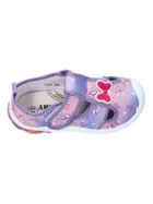 Sandały dziewczęce, fioletowe, American Club
