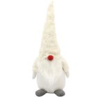 Saska Christmas, skrzat, gnom dekoracyjny, biały, 45 cm