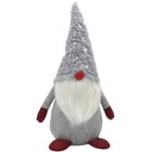 Saska Christmas, skrzat, gnom dekoracyjny, szary, 45 cm