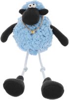 Saska Garden, dekoracja wiosenna, baranek siedzący, niebieski, 10+25 cm