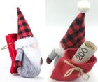 Saska Garden, Mikołajek dekoracyjny z workiem na prezent, 20 cm
