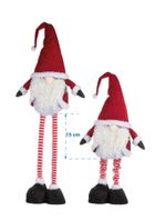 Saska Garden, skrzat, gnom świąteczny na teleskopach, 25-15-60-75 cm