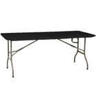 Saska Garden, stół cateringowy, składany w walizkę, 180-70-74 cm, max 100 kg, czarny
