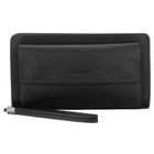 Saszetka do ręki, czarna, skóra ekologiczna, Rovicky