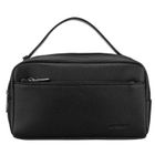 Saszetka do ręki, czarna, skóra ekologiczna, Rovicky