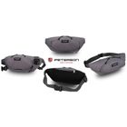 Saszetka na biodro, nerka, ciemnoszara, Peterson