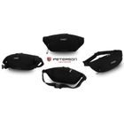 Saszetka na biodro, nerka, czarna, Peterson