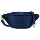Saszetka na biodro, nerka, granatowa, Peterson
