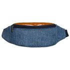 Saszetka na biodro, nerka, niebiesko-brązowa, Loren