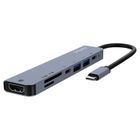 Savio, hub USB-C, 7w1