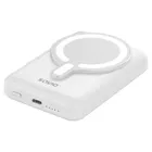 Savio, powerbank magnetyczny, 10000mAh, biały