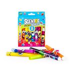 Scentos, pachnące markery, śmieszne minki, 8 kolorów