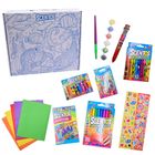 Scentos, Pachnący zestaw artystyczny, z walizką do pokolorowania, niebieska