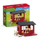 Schleich, Farm World, Buda dla psa z Golden Retrieverem, zestaw, 42722