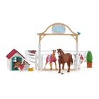 Schleich, Horse Club, Goście Hannah z suczką Ruby, zestaw, 42458