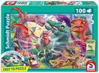 Schmidt, Duże przygody małych dinozaurów, puzzle, 100 elementów
