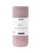 Sensillo, Grido, koc z wiskozy bambusowej i bawełny, lavender, 80-100 cm