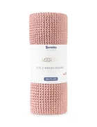 Sensillo, koc z wełny merino, light pink, 90-75 cm