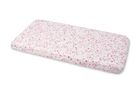 Sensillo, prześcieradło drukowane, bawełna, bloom pink, 60-120 cm