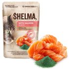 Shelma, łosoś i spirulina, mokra karma dla kotów, 85g