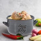 Siaki Collection, miska ceramiczna, szara, 650 ml