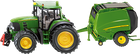 Siku, Traktor John Deere z prasą, model pojazdu, 1665